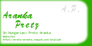 aranka pretz business card